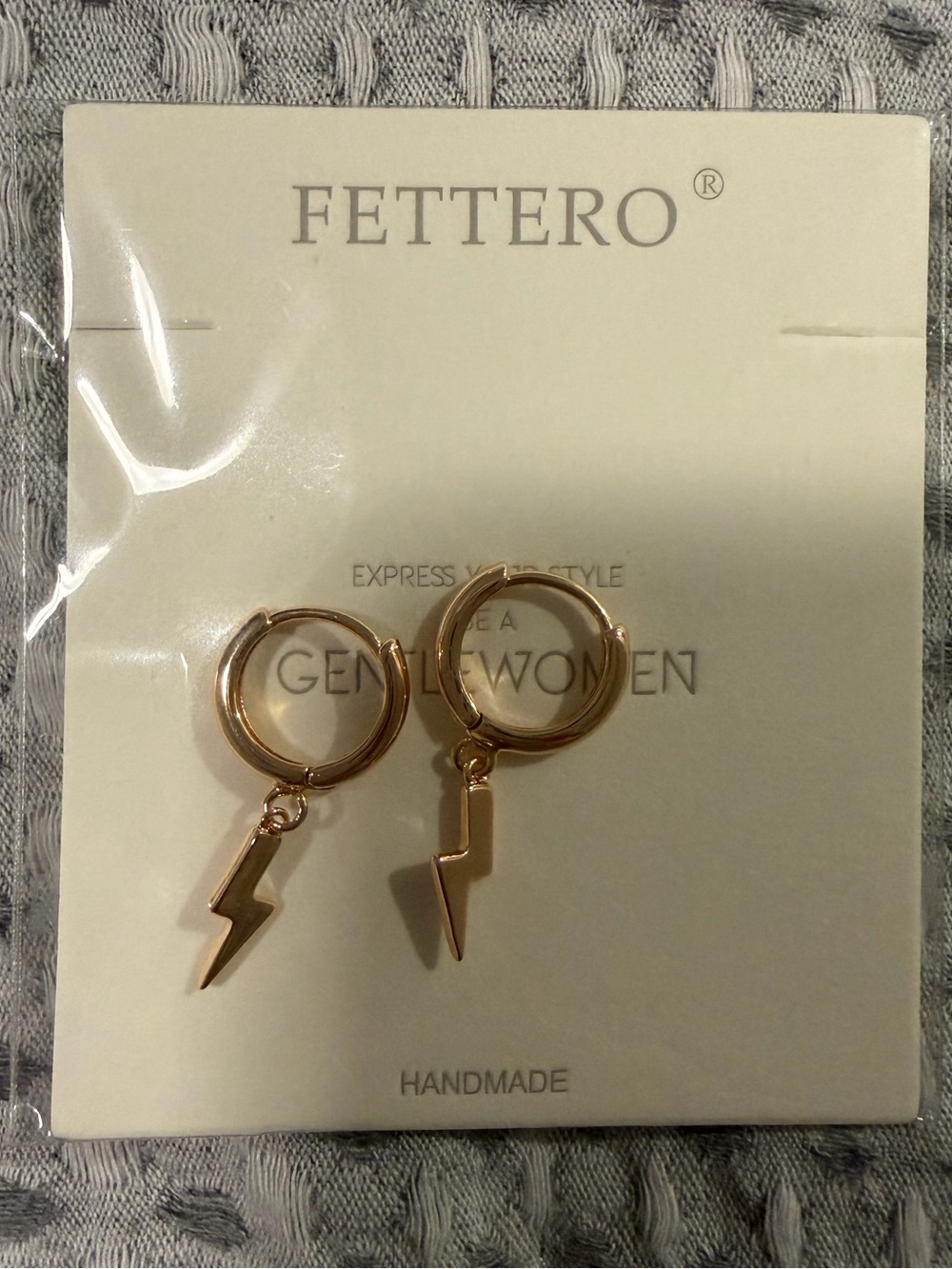 New Lighting Bolt Small Hoop Earrings! Gold filled! So cute!